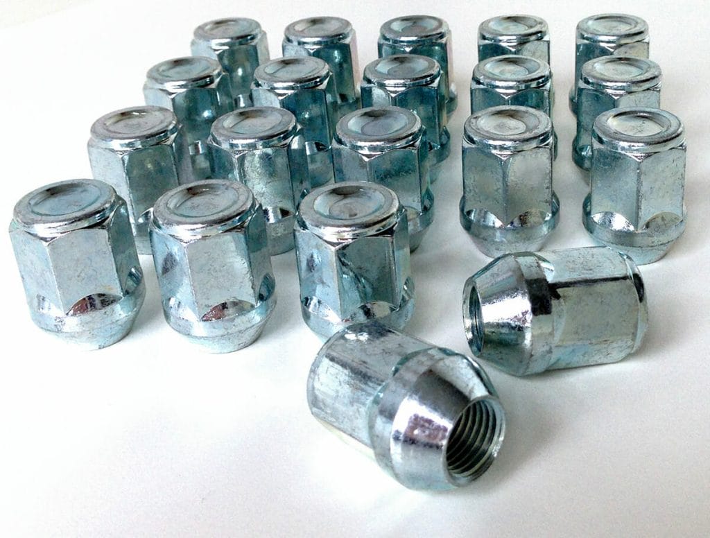 Set of 20 x closed alloy wheel nuts. M12 x 1.5, 21mm Hex