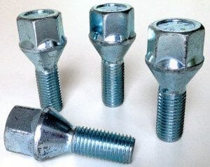 M12x1.5 19mm Hex 26mm thread alloy wheel bolts x 4