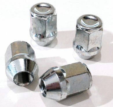 set of 21mm Hex, taper, M12x1.25 alloy wheel nuts